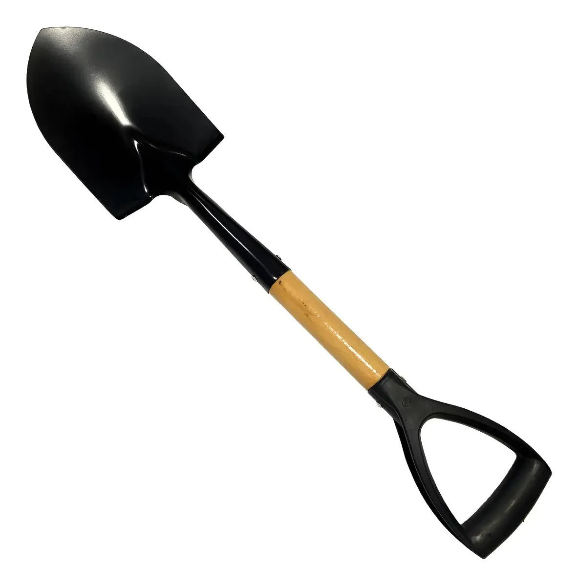 Pá de Bico para Jardinagem 68cm com Cabo de Madeira - Preto